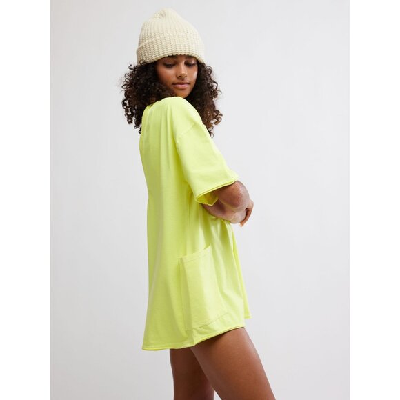 FP MOVEMENT Hot Shot Tee Romper / Sour Citrus - Picture 2 of 6